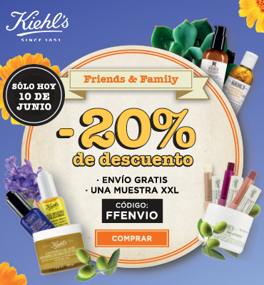 ¡20% de descuento con el Friends & Family de Kiehl's!